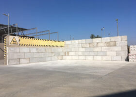 concrete block wall
