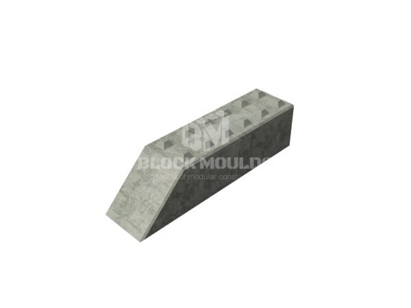 concrete block with oblique side 240x60x60