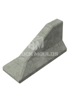 jersey barrier slope concrete block