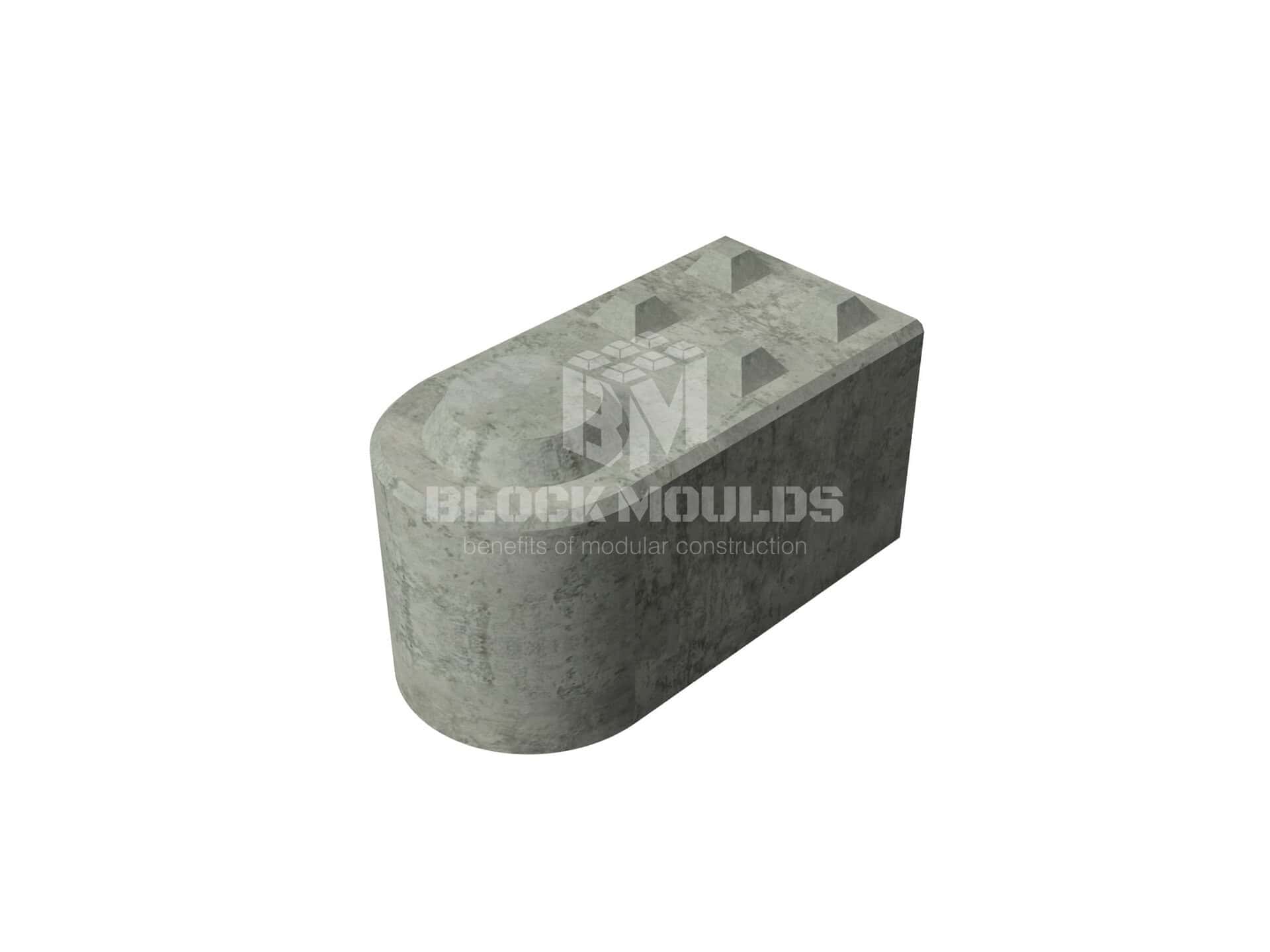 concrete round lego block 120x60x60