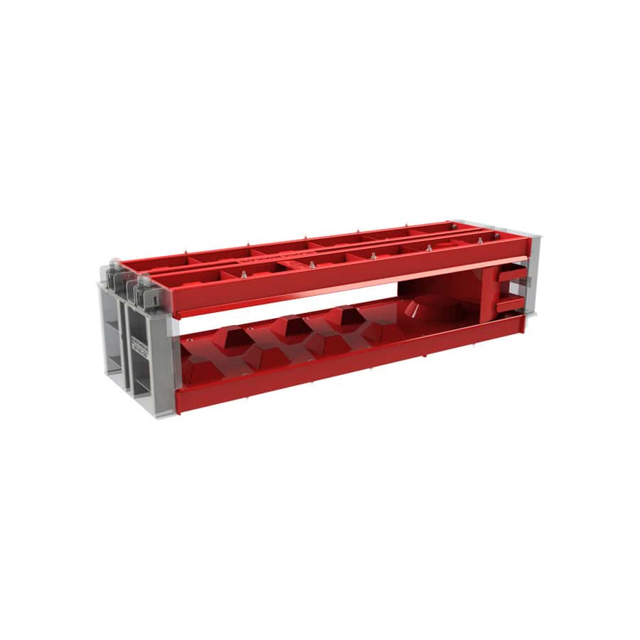 Mould for interlocking concrete block - round block 180x60x30