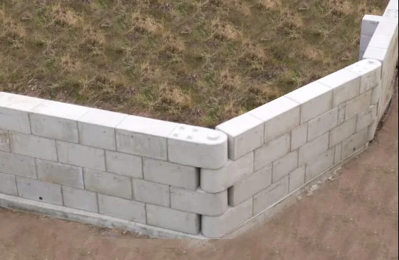 radius concrete block use